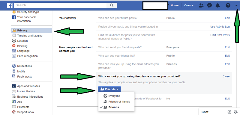 facebook phone number search